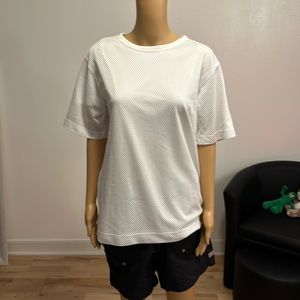 Dries Van NOTEN mesh overlay men’s tee shirt